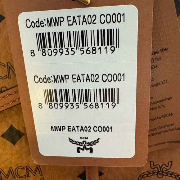 MCM XL Leni Shopper in Visetos Tote Bag, Purse. NWT Authentic $980 - Picture 2 of 16